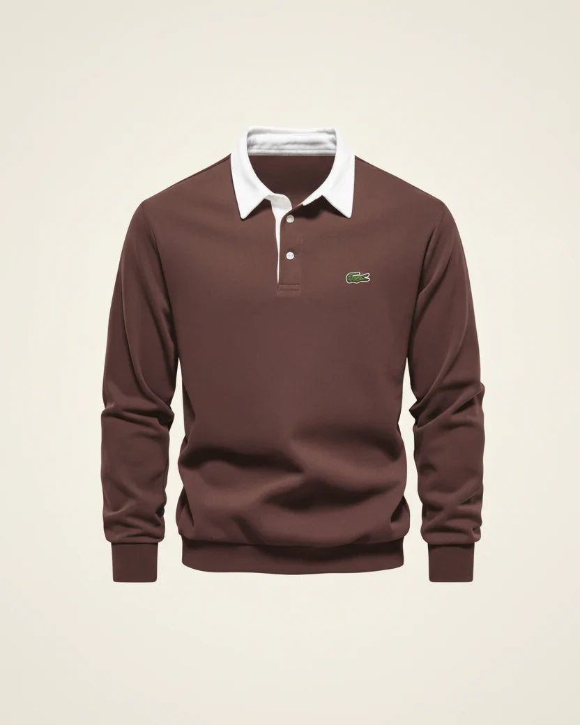 LC Refined Long-Sleeve Polo Fleece
