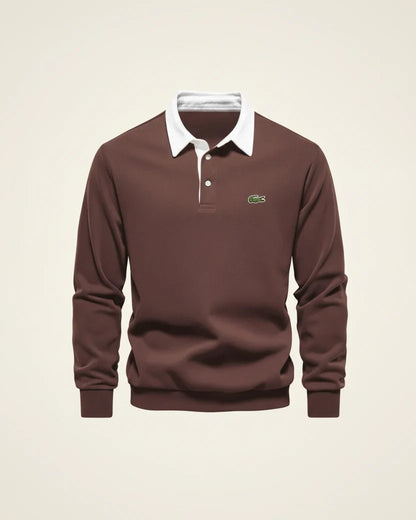 LC Refined Long-Sleeve Polo Fleece