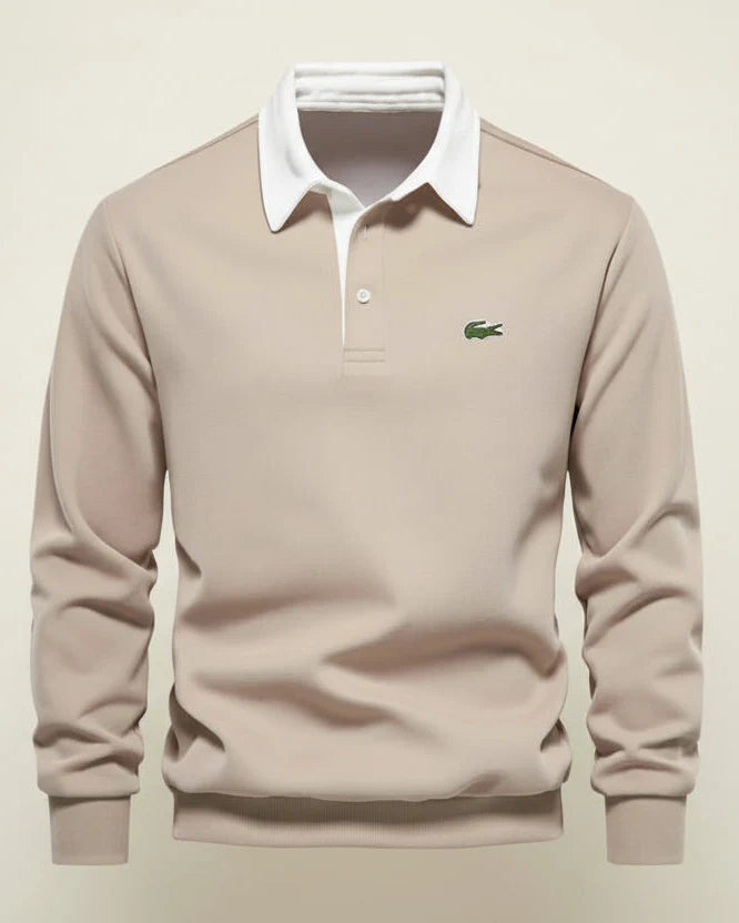 LC Refined Long-Sleeve Polo Fleece