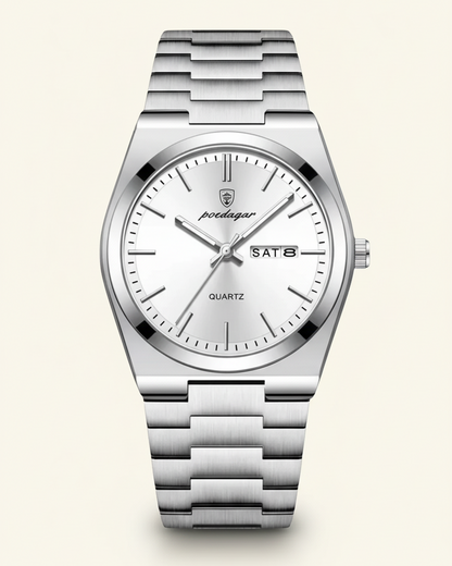 Steel Watch Emerald Dial