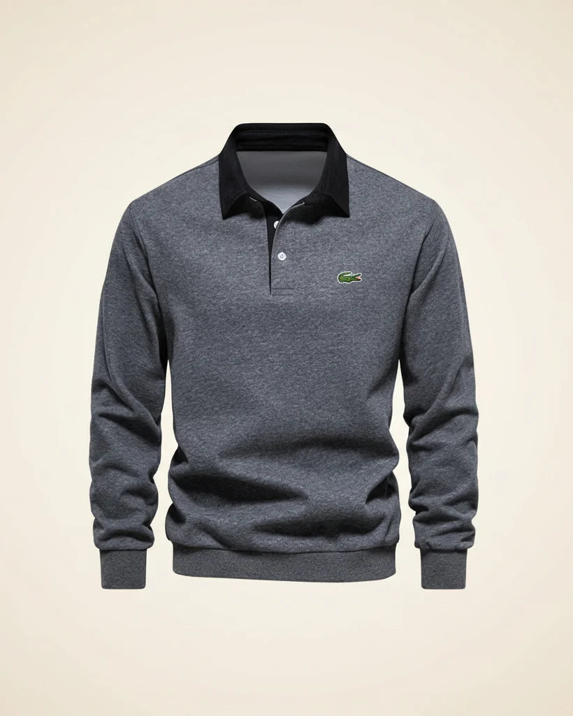 LC Refined Long-Sleeve Polo Fleece