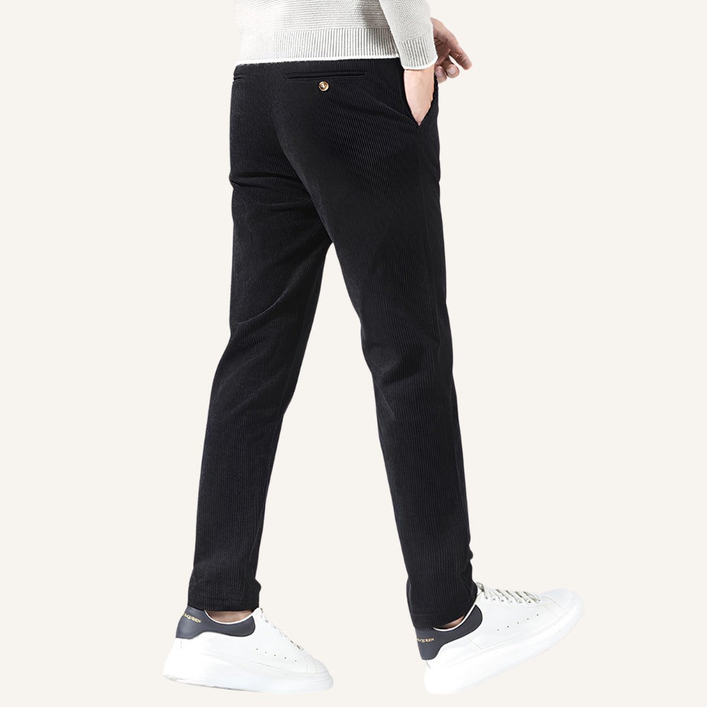 Velvet Slim Fit Trousers Versailles
