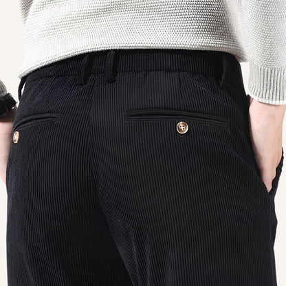Velvet Slim Fit Trousers Versailles