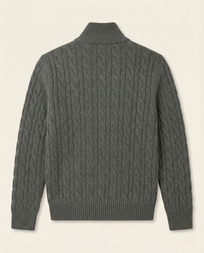 Men's High Collar Half-Zip Sweater Fontaine