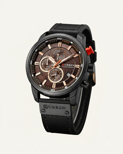 Men's Chronograph Premium Leather Watch - Dominus
