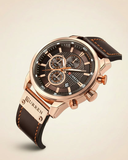 Men's Chronograph Premium Leather Watch - Dominus