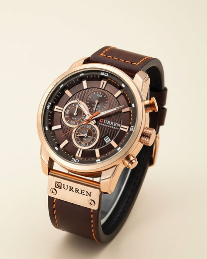 Men's Chronograph Premium Leather Watch - Dominus