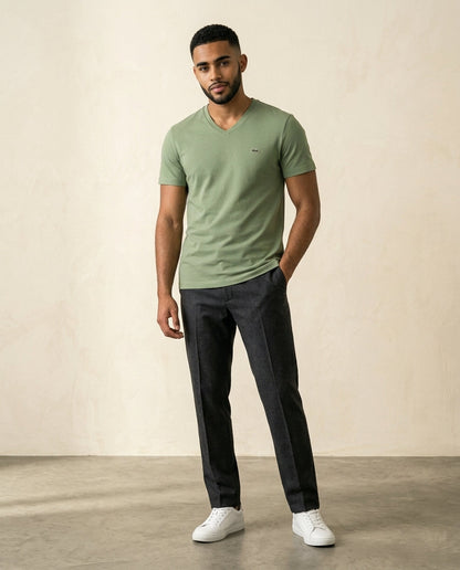 LC Refined V-Neck Cotton Tee