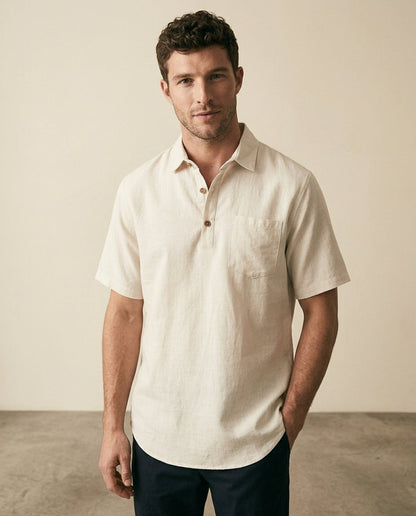 CB Refined Linen Resort Polo