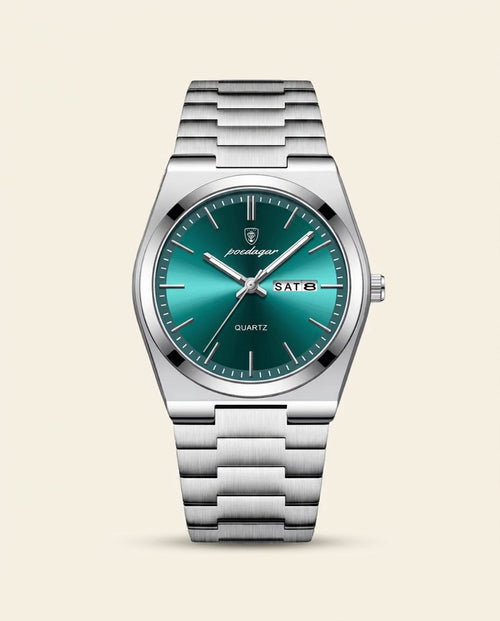 PD Prestige Green Dial Steel Watch