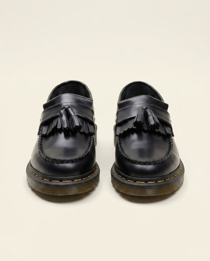 Leather Tassel Loafer Black
