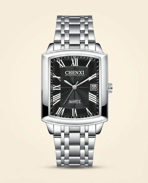 CX Classic Rectangle Roman Watch Silver