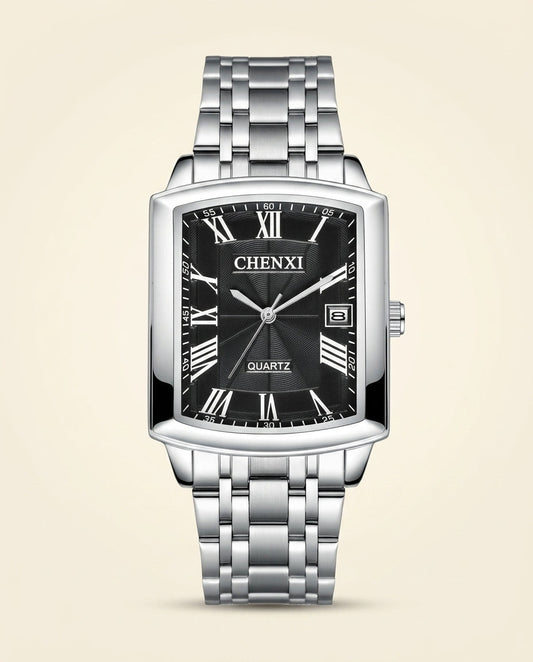 CX Classic Rectangle Roman Watch Silver