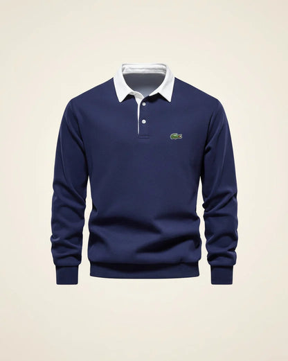 LC Refined Long-Sleeve Polo Fleece